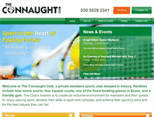 Tablet Screenshot of connaughtclub.co.uk